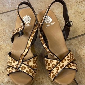NWOT Leopard Wedges